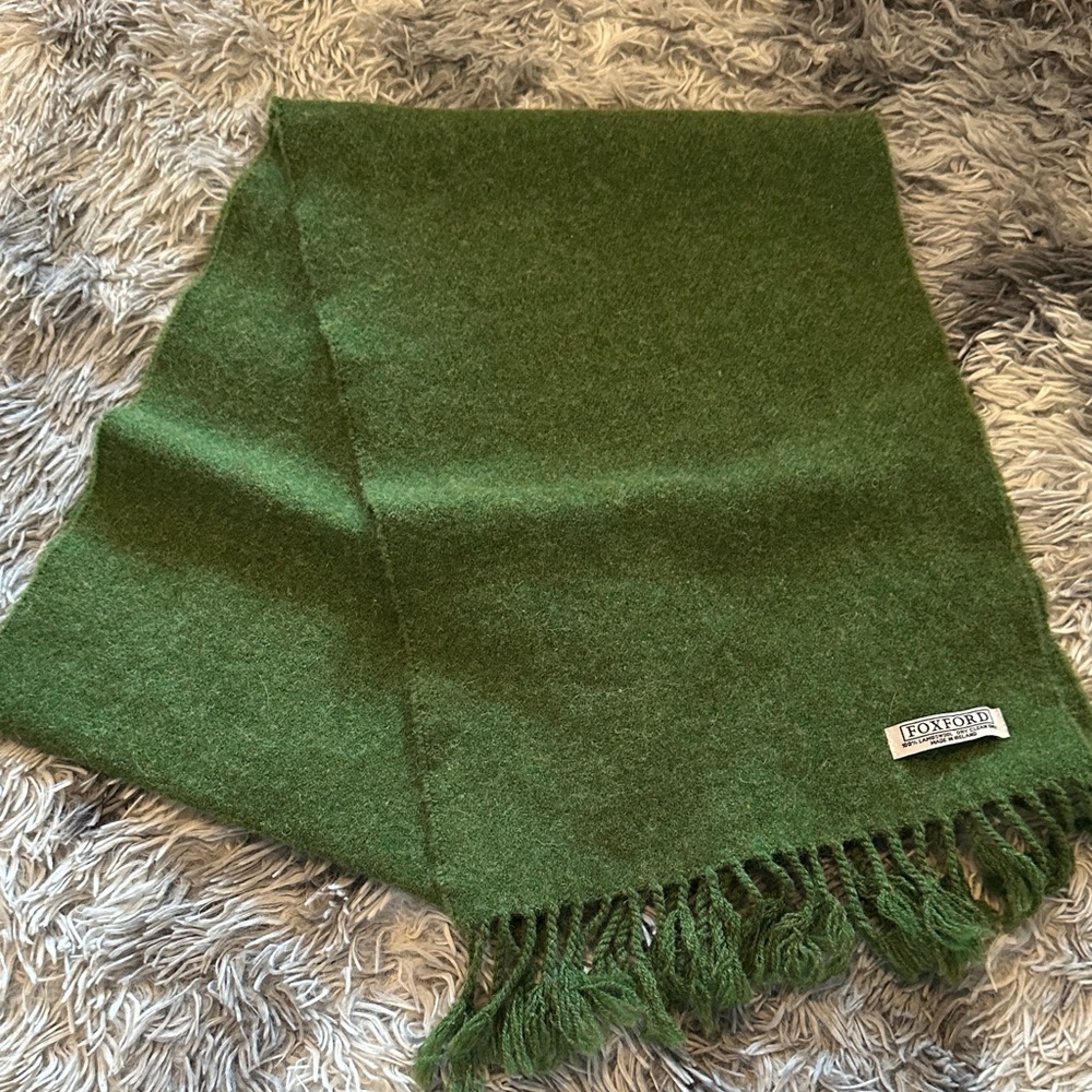 Oxford Green Lambswool Scarf